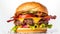 Yummy Burger, Hamburger.Generative AI