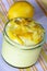 Yummy home-made lemon yogurt