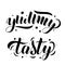 Yummy and tasty phrase for bakery