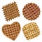 Yummy tasty waffles used to decorate flyers, promotions, websites, menus.
