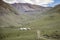 A yurt camp in the Tian Shan Mountains of Kyrgyzstan. Many Kyrgyz still live a nomadic lifestyle