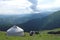 Yurt in the mountains