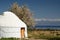 Yurt near Issyk-Kul lake. Bokonbayevo. Kyrgyzstan