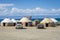 Yurts by the Karakol lake, Kyrgyzstan