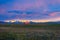 Yurts in sunset, Song Kul, Kyrgyzstan