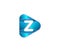 Z Alphabet Modern Play Logo Design Concept