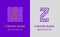 Z letter logo maze. Creative logo for corporate identity of company: letter Z. The logo symbolizes labyrinth, choice of right path