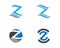 Z letter wave Logo Template