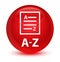 A-Z (list page icon) glassy red round button