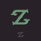 Z logo. Z monogram. Z crossed letters, initial.