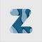 Z Water Font Vector Template Design Illustration