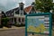 Zaandijk, Holland, August 2019. Northeast Amsterdam is a small community located on the Zaan River. Tourist map of the area