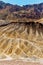 Zabriskie Point Mudstones form Badlands Death Valley National Park California