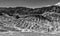 Zabriskie Point Mudstones form Badlands Death Valley National Park California