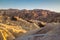 Zabriskie Point at sunset, Death Valley National Park, California, USA