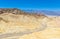 Zabriskie Point - View to the colorful ridges and sand formation at Death Valley National Park, California, USA