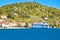 Zadar archipelago. Small island of Osljak ferry port and waterfront view