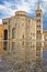 Zadar cathedral landmark with water reflection