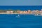 Zadar peninsula tourist destination and blue sea
