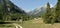 Zadnja Trenta valley with the summit of Bavski Grintavec in Triglav national park in Julian Alps in Slovenia