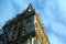 Zagreb cathedral stone tower under renovation. damaged in the March 22 earthquake