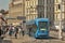 Zagreb central city square and tram stop