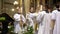 Zagreb, Croatia. 24th december. Catholic priests perform the Midnight Mass at Cathedral of the Assumption of the Blessed Virgin Ma