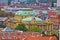 Zagreb rooftops and croatian national theater