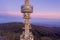 Zagreb TV Tower. Tall transmitter tower on the mountain of Sljeme in Zagreb, Croatia. Medvednica Mountain