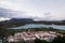 ZAHARA, SPAIN - MAY 2017: Sunset view over the village roofs