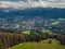 Zakopane Poland, Aerial panorama photography. Poland mountains Tatry