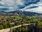 Zakopane Poland, Aerial panorama photography. Poland mountains Tatry