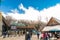 Zakopane, Poland-February 22, 2019.Cable car from Zakopane to mount Gubalowka. Station of the funicular to the top of Gubalowka, b