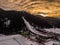 Zakopane Poland, Wielka Krokiew Aerial panorama photography. Poland mountains Tatry