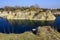 Zakrzowek lake, Krakow, Poland. Quarry under water.