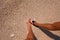 Zakynthos, Greece - Navagio Beach couple legs