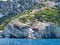 Zakynthos Greek Island; Steps Down Cliff to Sea