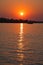 Zambezi river sunset, Zimbabwe, Africa