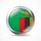 Zambia flag button