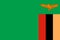 Zambia flag illustration background green red black zambrano stripes orange eagle