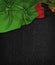 Zambia Flag Vintage on a Grunge Black Chalkboard