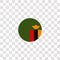 zambia icon sign and symbol. zambia color icon for website design and mobile app development. Simple Element from countrys flags