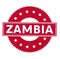 ZAMBIA stamp on white background
