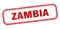 Zambia stamp. Zambia grunge isolated sign.