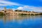 Zamora skyline by Duero river of Spain