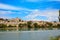 Zamora skyline by Duero river of Spain