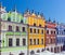 Zamosc, Poland. Historic buildings of the old town