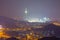 Zamzam Tower during night in Mecca ,Saudi ,Arabia.