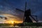 Zandwijkse Molen at Sunset