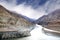 Zanskar and Indus river meeting point